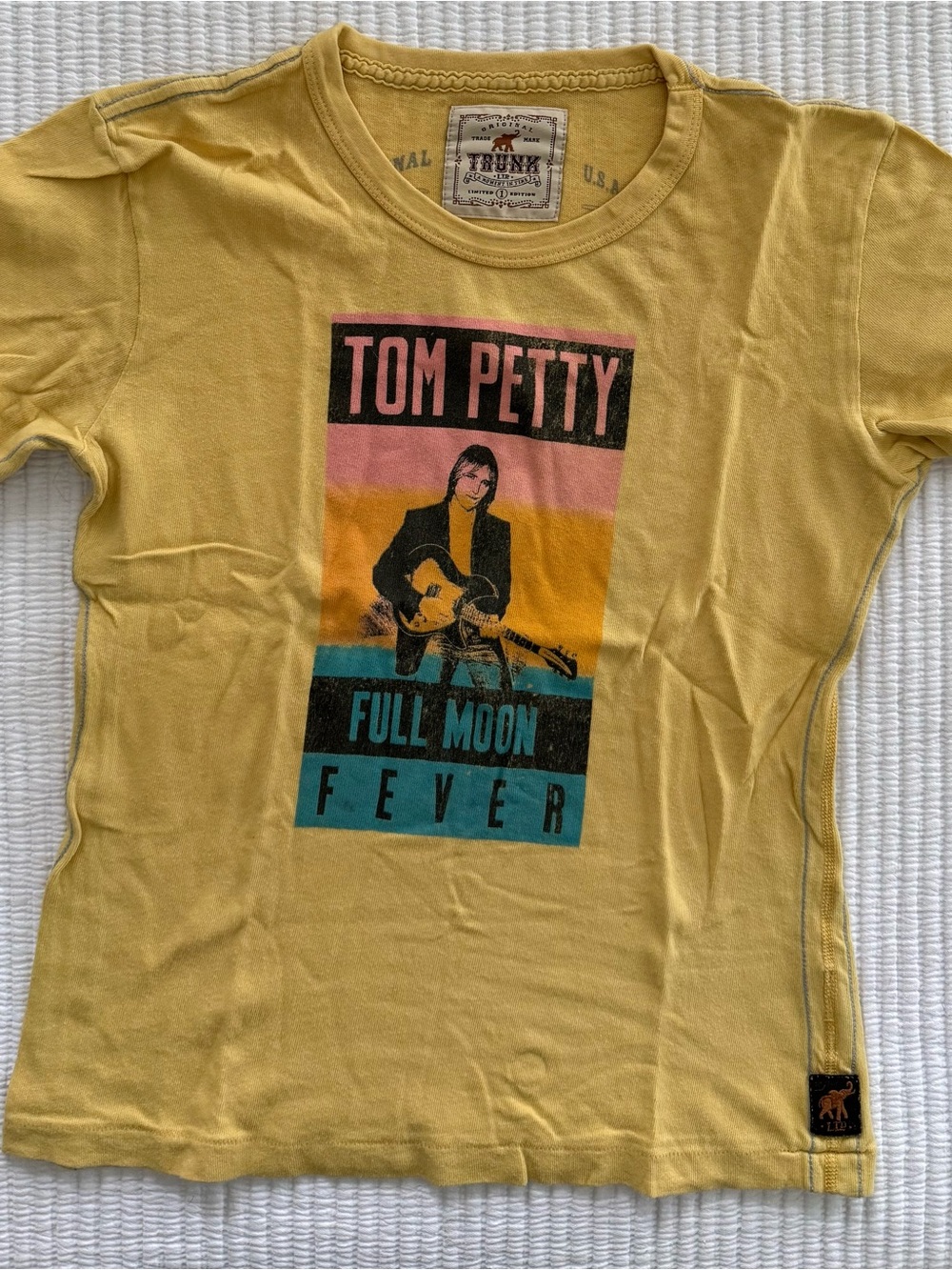 Trunk Ltd Yellow Tom Petty Full Moon Fever Short Sleeve Tee